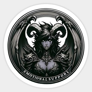 Emotional Support Daemonette Sticker